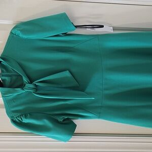 LONDON STYLE COLLECTION BRAND WOMEN'S GREEN SHORT SLEEVES DRESS SIZE 10